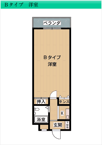 Bタイプ 洋室